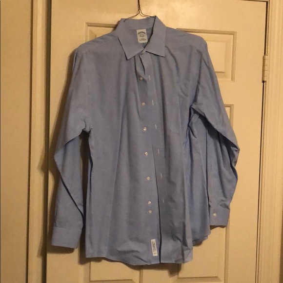 Brooks Brothers Slim Fit blue/white checked shirt - Picture 1 of 2
